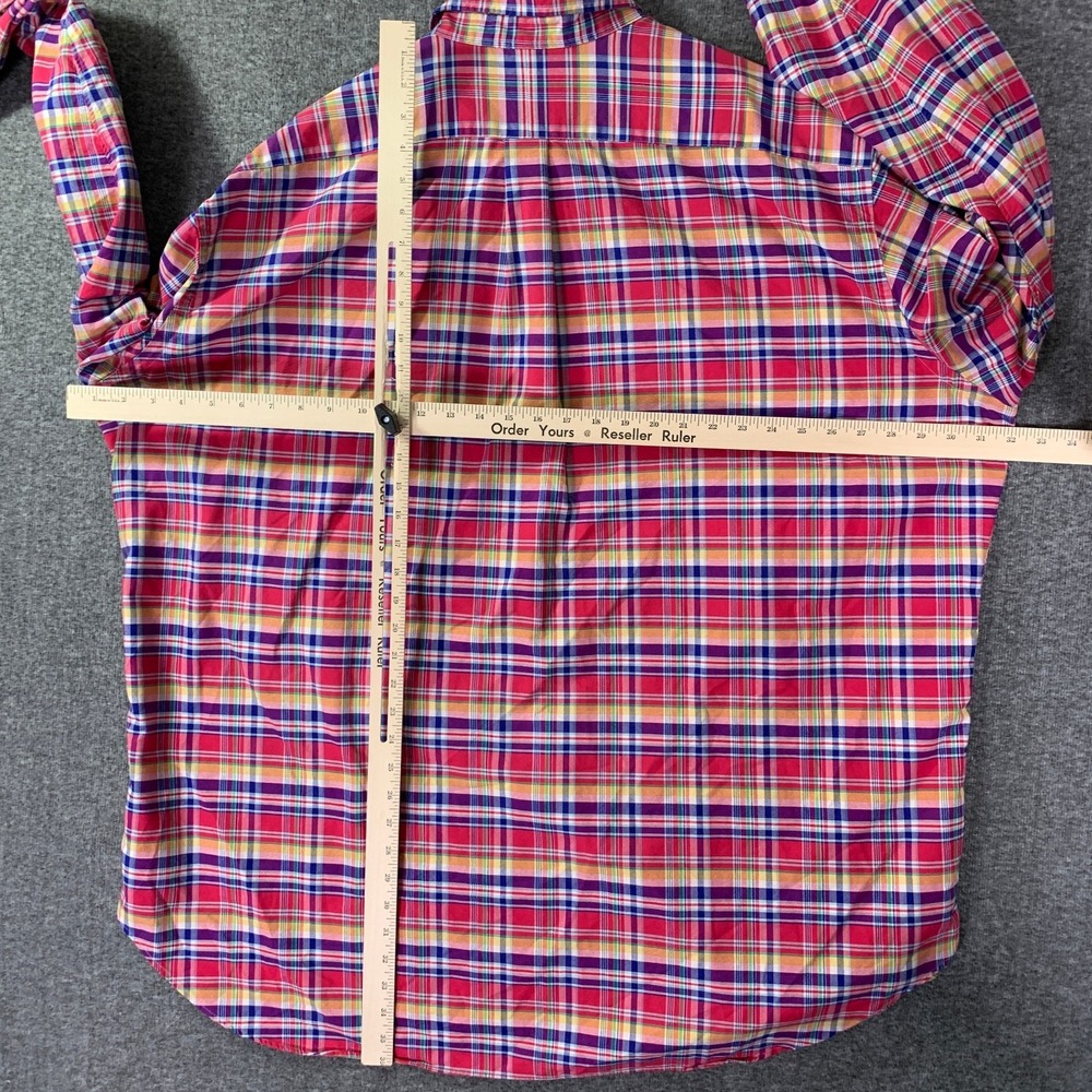 Ralph Lauren Oxford Shirt Men 3XLT Plaid Button Down Long Sleeve Classic Fit - Picture 6 of 9